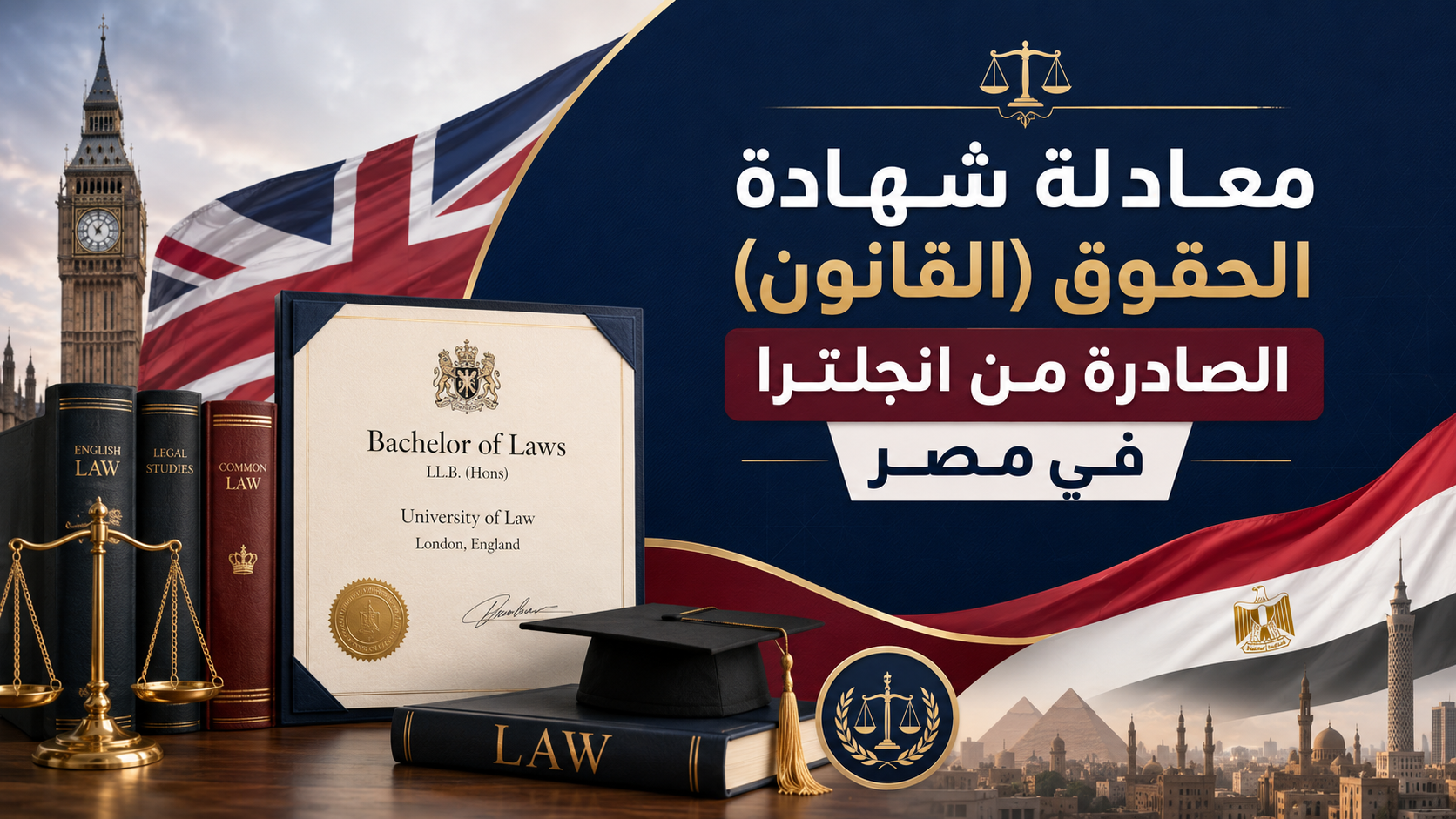 المقالات و الشروحات معادلة شهادة الحقوق (القانون) الصادرة من انجلترا في مصر